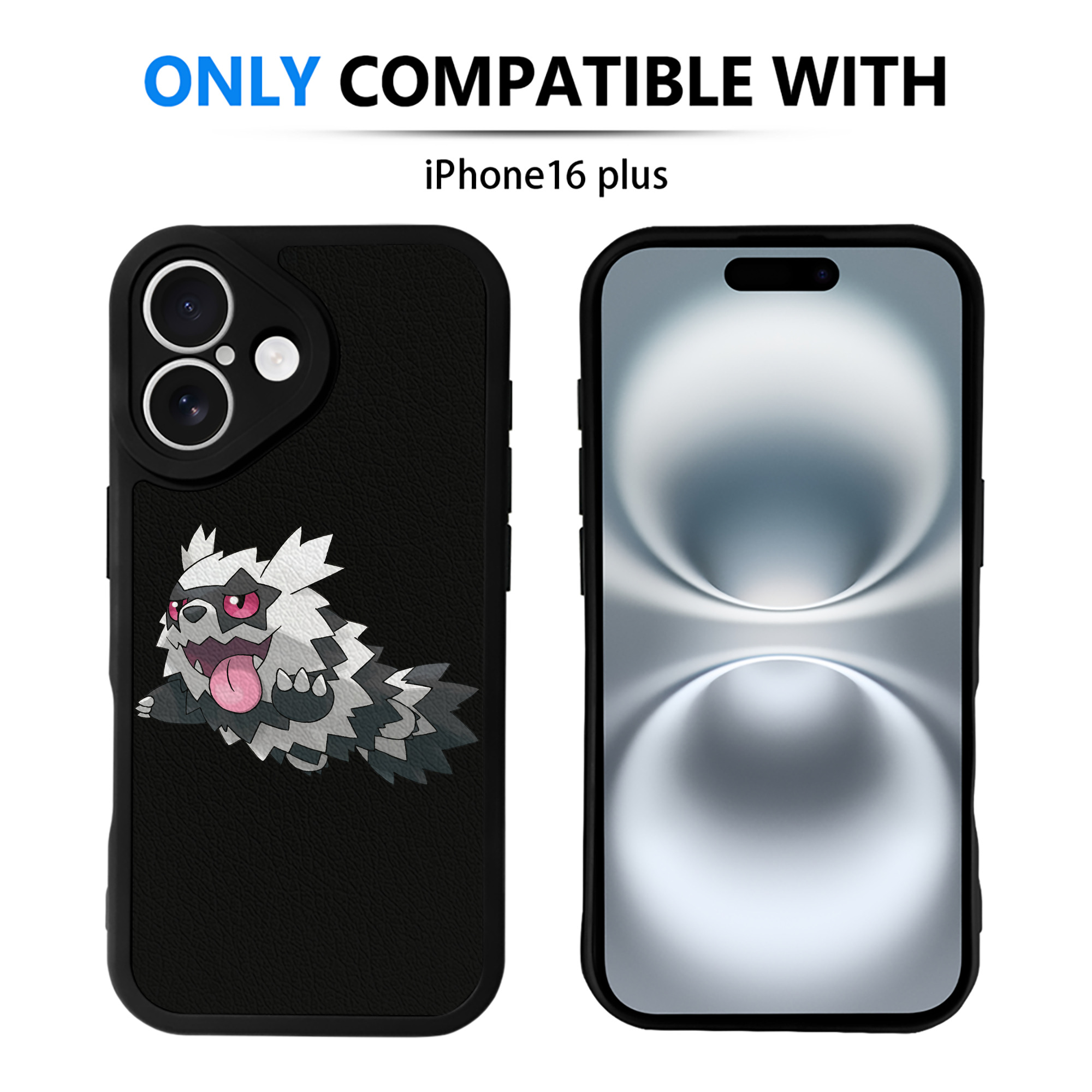 （画像用） ポケットモンスター Pokémon 【iPhone 16シリーズ対応】シリコンスマホケース（レザー調） 材質：シリコン